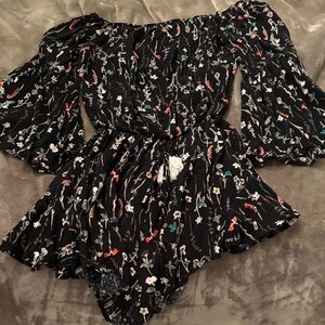 Floral Off-Shoulder Romper